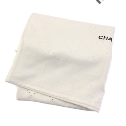 Chanel 20SS Ribbed Knit Dress Knee Length Sleeveless Coco Mark Ruffle 40 Black