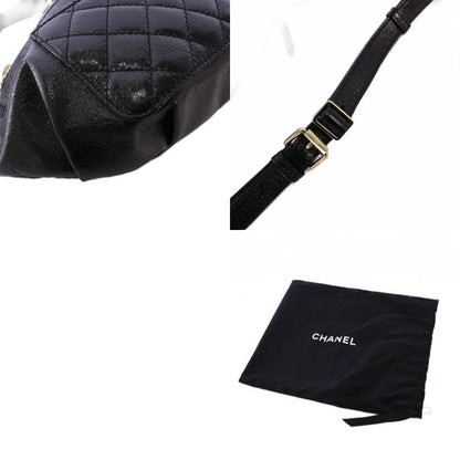 Chanel Coco Mark Matelasse Waist Bag Body Bag Leather Black 25th A57832 KH - OH