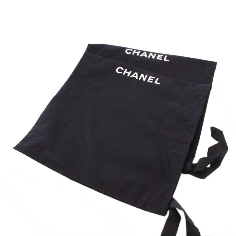 Chanel Jockey Boots Middle Length Coco Mark Leather 38C Black G36273 KH