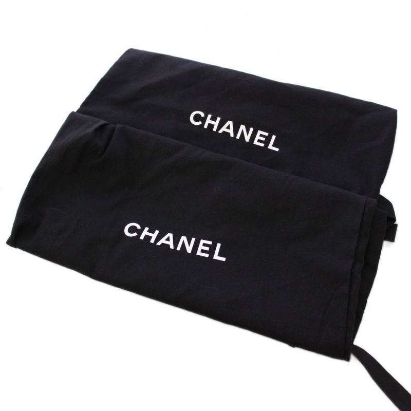 Chanel Sandals Shiny Calfskin Coco Mark Matelasse Leather 38C Black G37455 KH