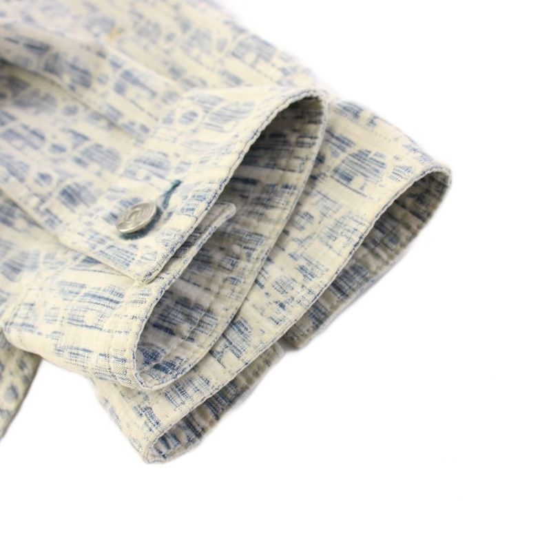 Dior Homme Dior Homme Oblique Cotton Denim Shirt Long Sleeve 41 Blue 013d585by98