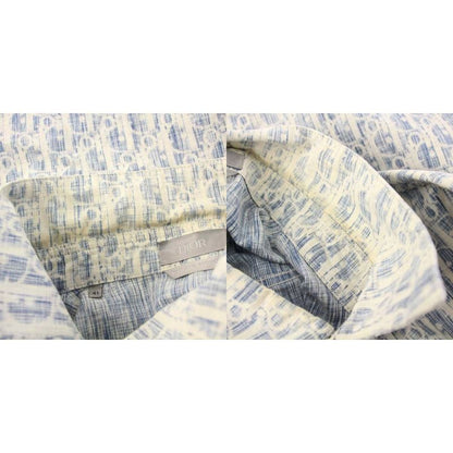 Dior Homme Dior Homme Oblique Cotton Denim Shirt Long Sleeve 41 Blue 013d585by98