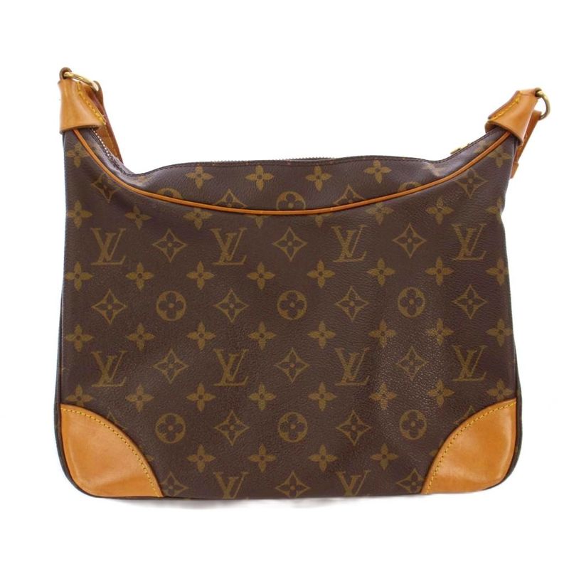 Louis Vuitton Monogram Boulogne 30 Shoulder Bag Canvas Leather Switch Brown
