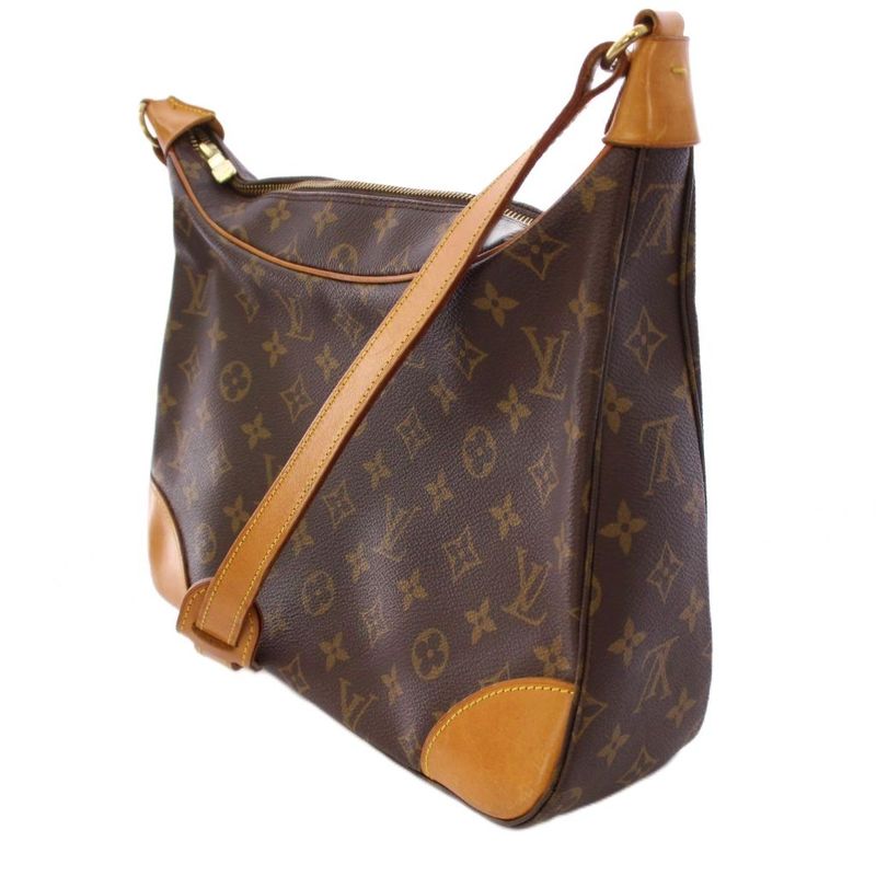 Louis Vuitton Monogram Boulogne 30 Shoulder Bag Canvas Leather Switch Brown