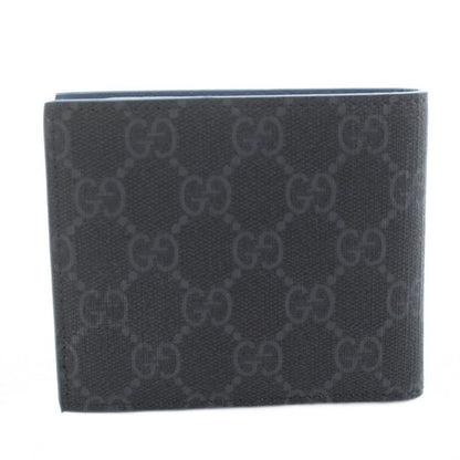 Gucci Folding Wallet Without Coin Purse Gray Blue