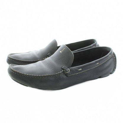Prada Driving Shoes Loafers Moccasins Leather 37 Black 1d0257 KU ●D
