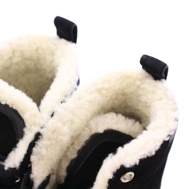 Hermes Jimmy High Cut Sneakers Shoes Thick Sole Suede Switching Logo One Color