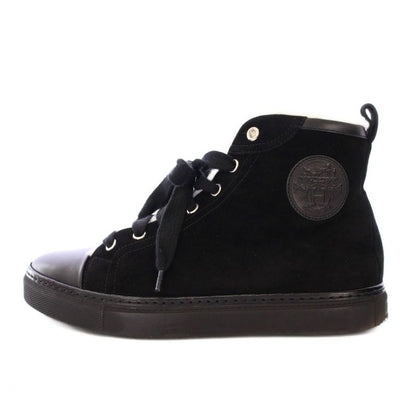 Hermes Jimmy High Cut Sneakers Shoes Thick Sole Suede Switching Logo One Color