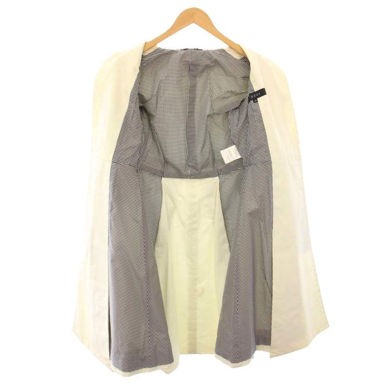 Gucci Stencolored Coat Outerwear Long Length Seventh Sleeve Puff Sleeve One