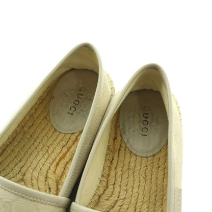 Gucci Espadrille Slip-on Shoes GG Canvas 35 22.0cm (8.66in) Ivory Beige 466902
