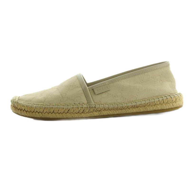 Gucci Espadrille Slip-on Shoes GG Canvas 35 22.0cm (8.66in) Ivory Beige 466902