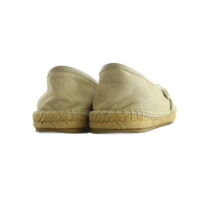 Gucci Espadrille Slip-on Shoes GG Canvas 35 22.0cm (8.66in) Ivory Beige 466902
