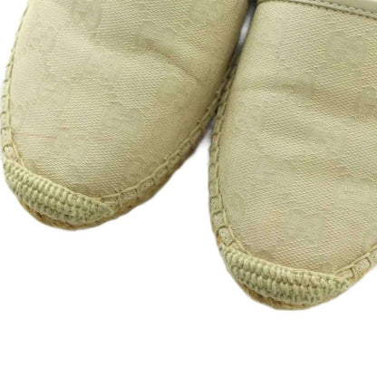 Gucci Espadrille Slip-on Shoes GG Canvas 35 22.0cm (8.66in) Ivory Beige 466902