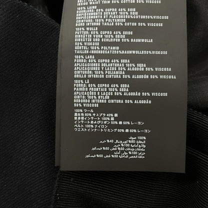 Prada Skirt Size 42 M Women's Excellent Condition - Dark Navy and Black Knee