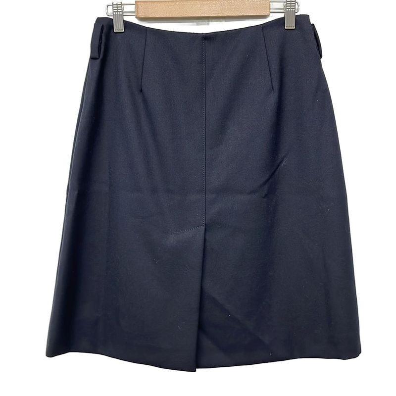 Prada Skirt Size 42 M Women's Excellent Condition - Dark Navy and Black Knee