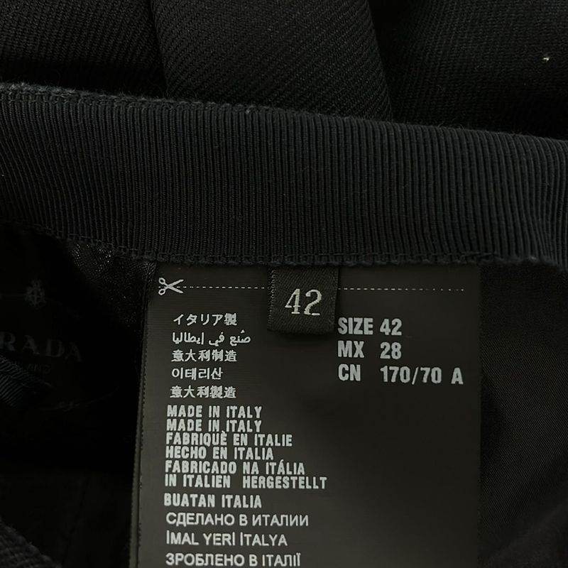 Prada Skirt Size 42 M Women's Excellent Condition - Dark Navy and Black Knee