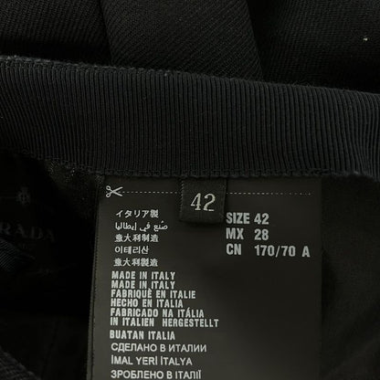 Prada Skirt Size 42 M Women's Excellent Condition - Dark Navy and Black Knee