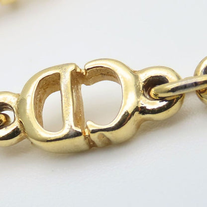 Christian Dior Bracelet CD Metal Gold Logo Plated Accessories Ladies Women