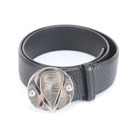 Louis Vuitton Santure 1904 Minerve Saint Catherine Leather Belt M9681 Black