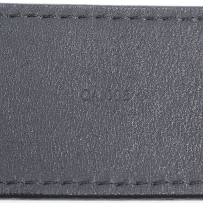 Louis Vuitton Santure 1904 Minerve Saint Catherine Leather Belt M9681 Black