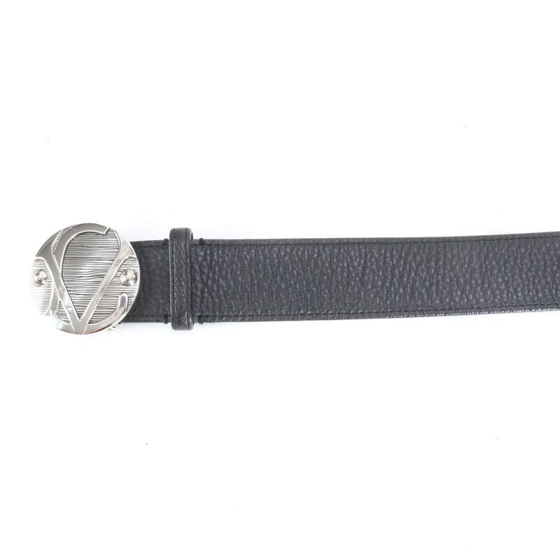 Louis Vuitton Santure 1904 Minerve Saint Catherine Leather Belt M9681 Black