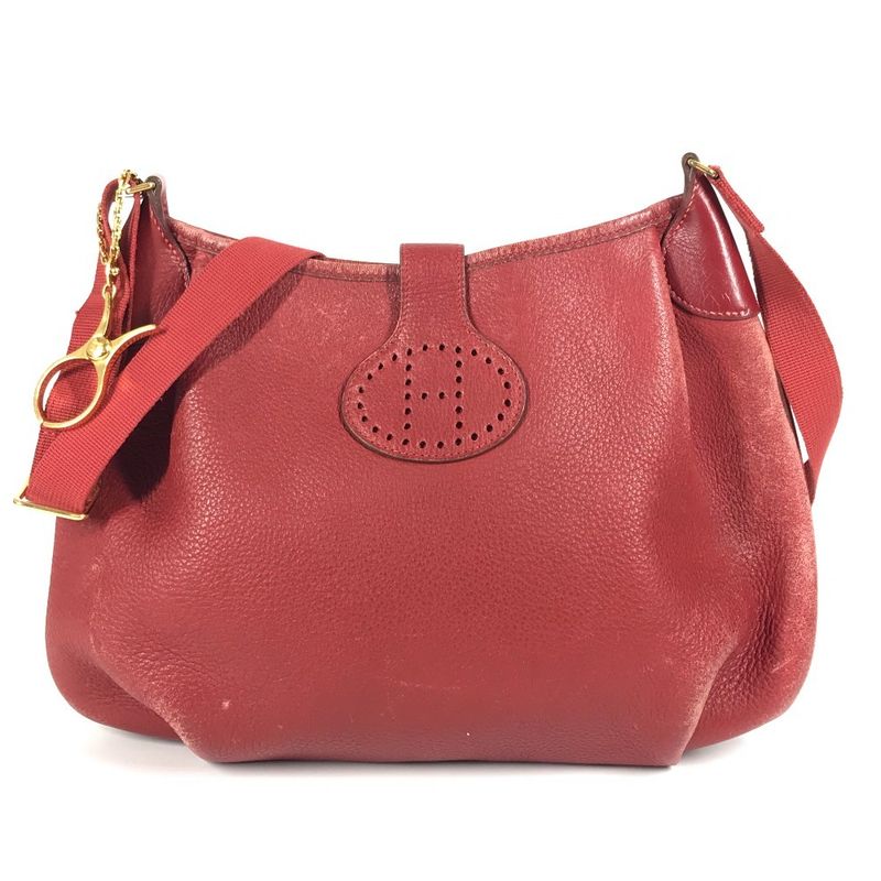 Hermes Shoulder Bag Rodeo De Rodeo De Leather Red