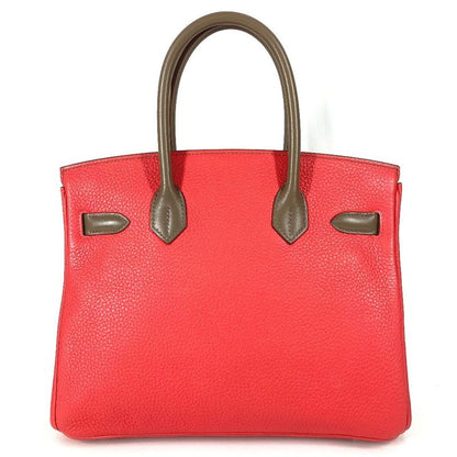 Hermes Handbag Birkin 30 Birkin 30 Taurillon Etoupe Argile Rose Jaipur Pink