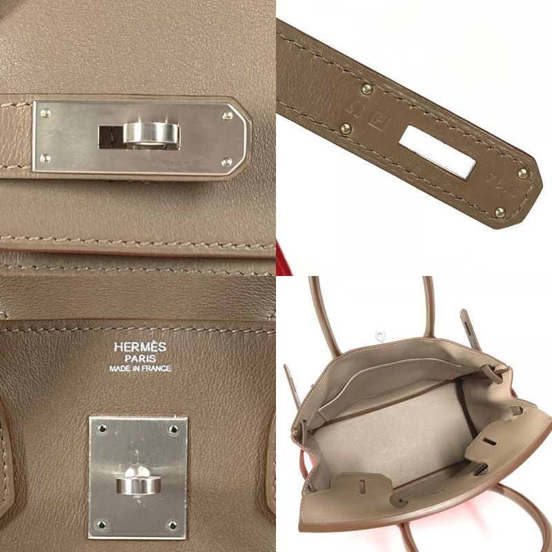 Hermes Handbag Birkin 30 Birkin 30 Taurillon Etoupe Argile Rose Jaipur Pink
