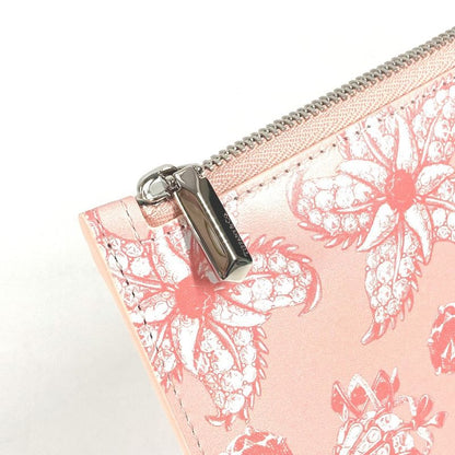 Tiffany & Co Tiffany & Co Clutch Bag Logo Leather Pink