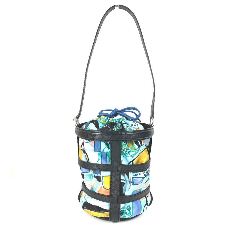 Hermes Shoulder Bag Musardine Leather Navy