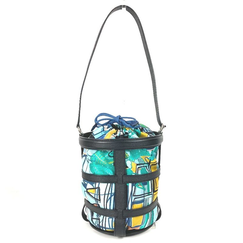 Hermes Shoulder Bag Musardine Leather Navy