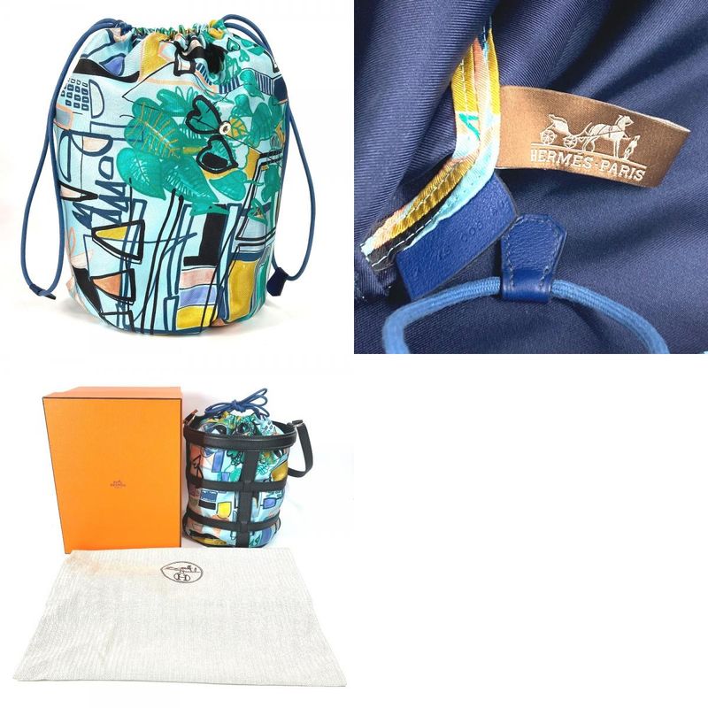 Hermes Shoulder Bag Musardine Leather Navy