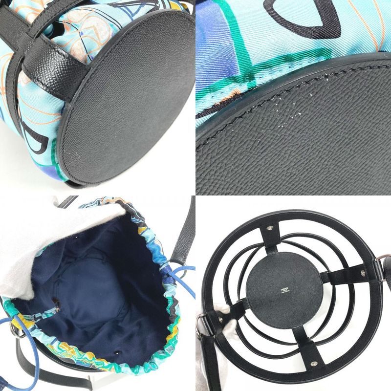 Hermes Shoulder Bag Musardine Leather Navy