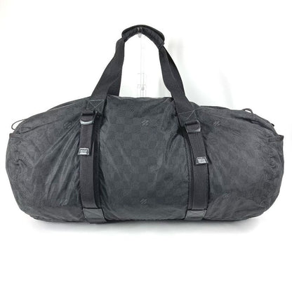 Louis Vuitton Practical Boston Bag M97058 Leather Nylon Black