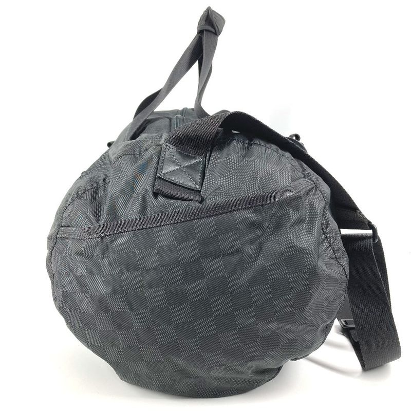 Louis Vuitton Practical Boston Bag M97058 Leather Nylon Black
