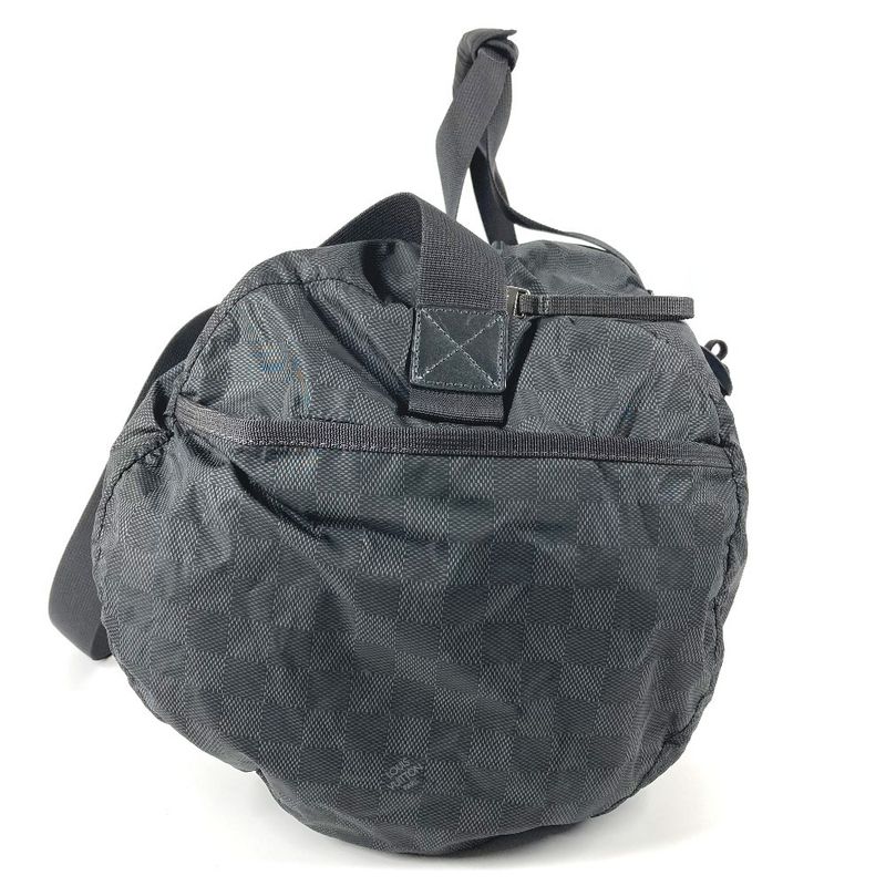 Louis Vuitton Practical Boston Bag M97058 Leather Nylon Black