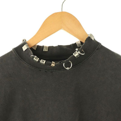 Balenciaga 24 Pierced Oversized T-shirt Short Sleeves L Gray HK - OS