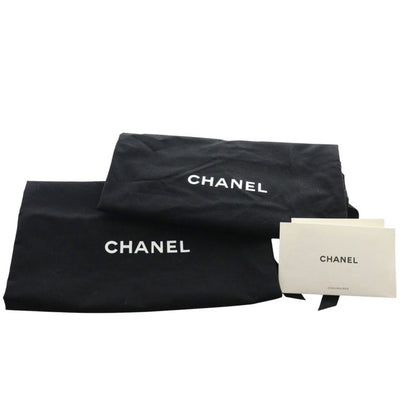 Chanel 24P Coco Mark Platform Sandals Strap Rhinestone Suede 38C Blue G45594 AQ