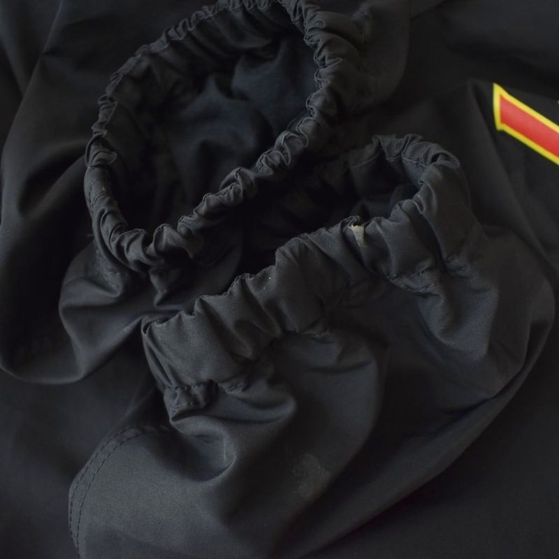 Balenciaga 22SS Metal Logo Windbreaker Nylon Track Jacket Blouson 48 Black