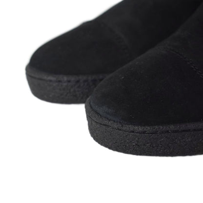 Chanel Long Boots Mouton Inner Boa Coco Mark 36.5 Black AA