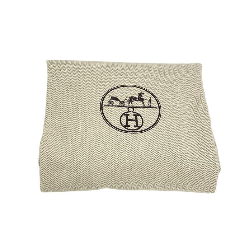 Hermes Garden Party Pocket Vertical Tote Bag White and Black