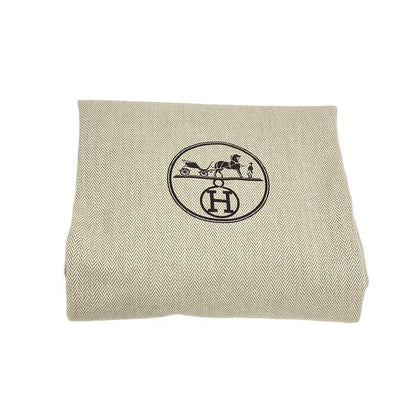 Hermes Garden Party Pocket Vertical Tote Bag White and Black