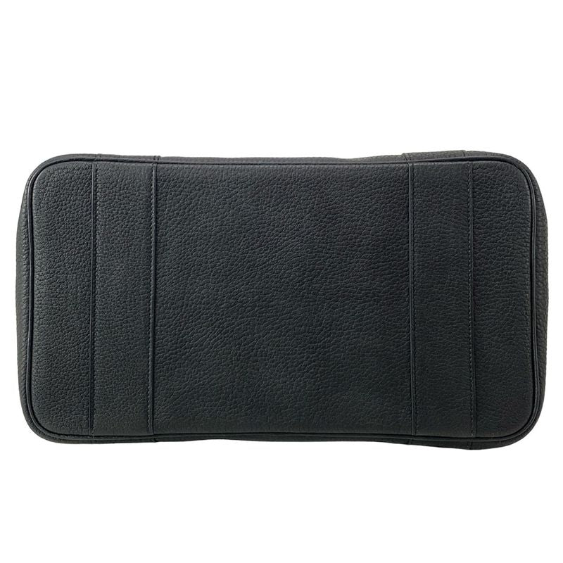 Hermes Garden Party Pocket Vertical Tote Bag White and Black