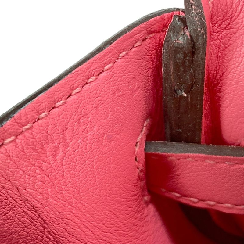 Hermes Handbag Excellent Condition Birkin 25 Rose Azalea Gold Hardware