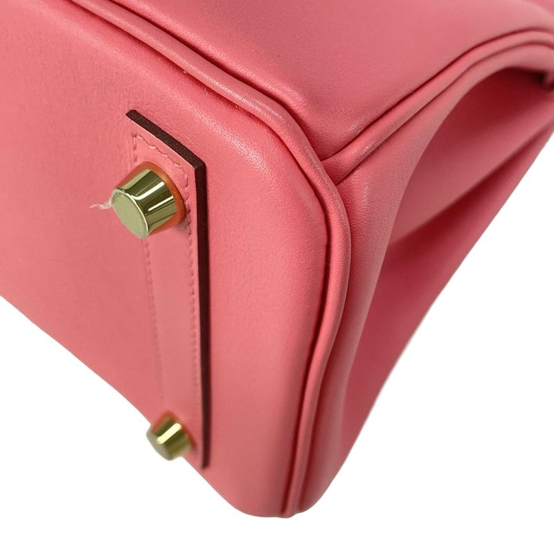 Hermes Handbag Excellent Condition Birkin 25 Rose Azalea Gold Hardware