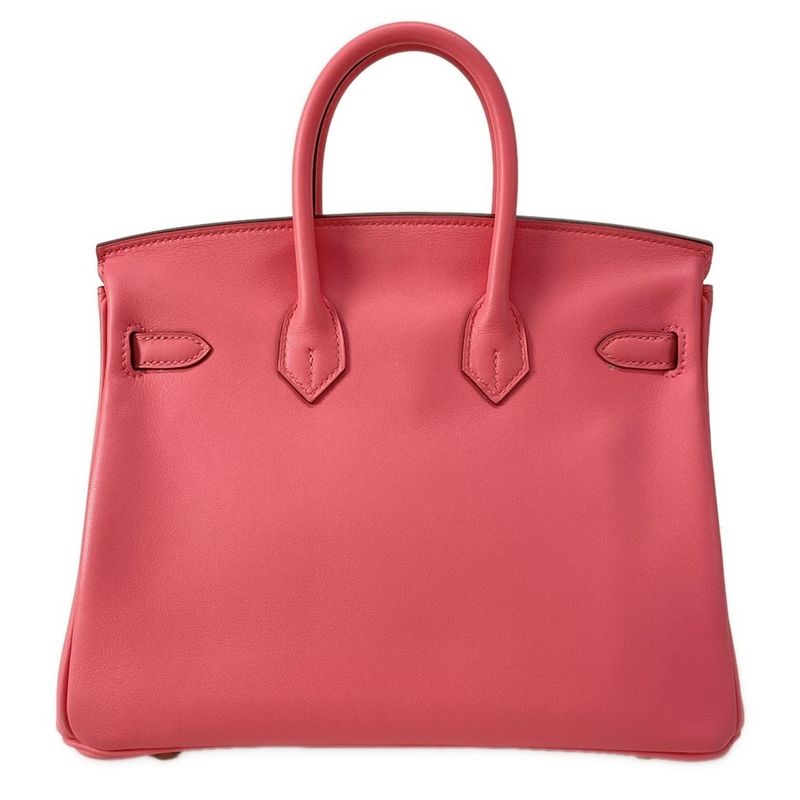 Hermes Handbag Excellent Condition Birkin 25 Rose Azalea Gold Hardware