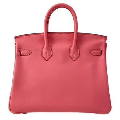 Hermes Handbag Excellent Condition Birkin 25 Rose Azalea Gold Hardware