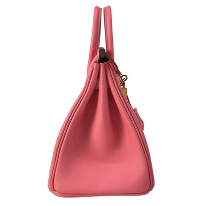 Hermes Handbag Excellent Condition Birkin 25 Rose Azalea Gold Hardware