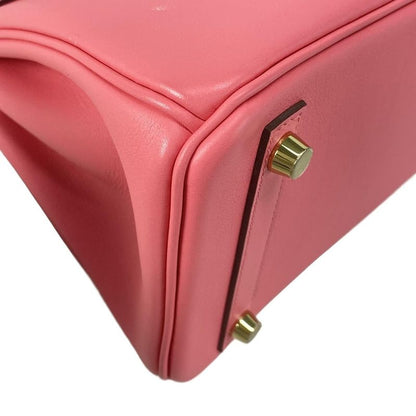 Hermes Handbag Excellent Condition Birkin 25 Rose Azalea Gold Hardware