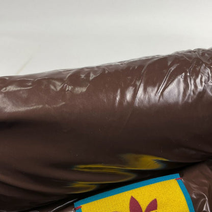 Gucci Sherry Line Down Vest Hooded Outerwear Down Vest Brown Beige Men's